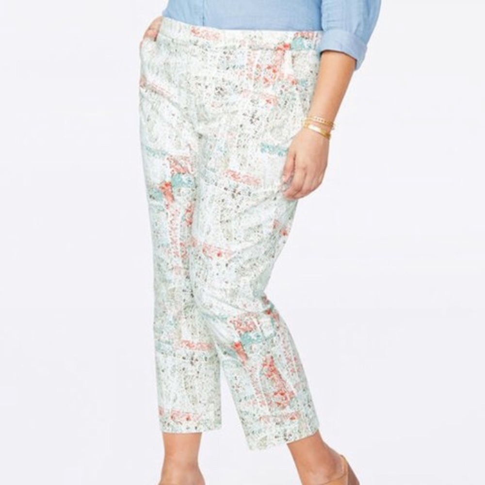 NYDJ Ami Skinny cropped jeans in Canyon Clay Paisley size 12